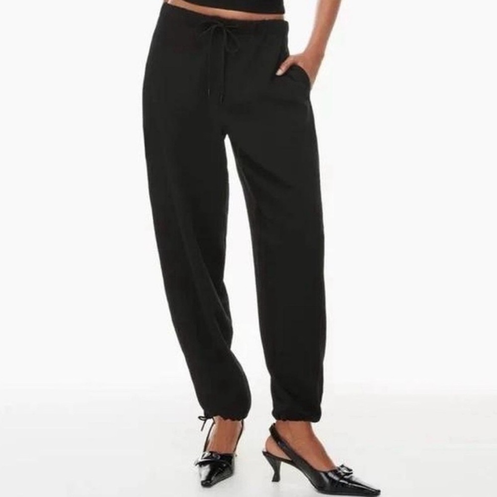 Wilfred Artizia Marne Pants Black Drawstring Waist Cropped Cuff With Pockets 4